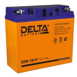 Delta DTM 1217 (12V / 17Ah), Аккумуляторная батарея