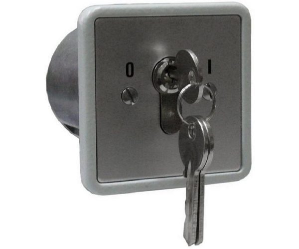 Переключатель с ключом Keyswitch, врезной, 2 группы контактов НР/НЗ, высокий уровень секретности Smartec ST-ES120