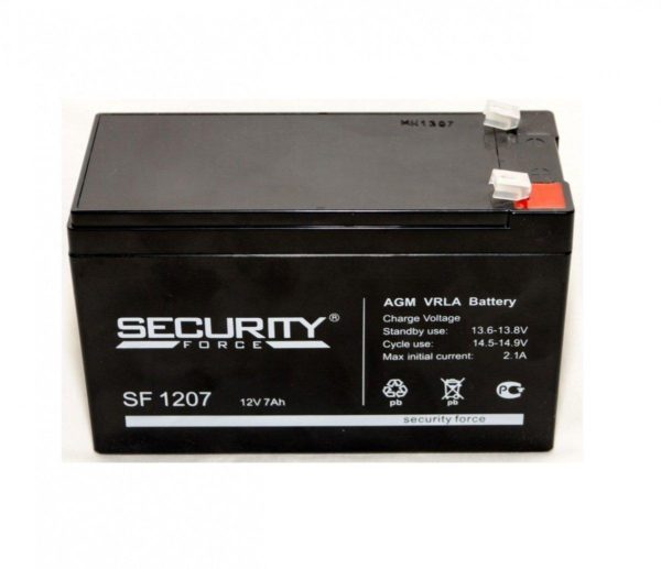 Security Force SF1207 — аккумуляторная батарея