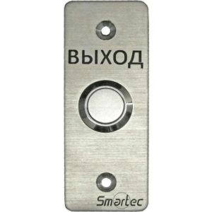 Smartec ST-EX030 кнопка металлическая, врезная, НР контакты, размер: 35х90 мм Smartec ST-EX030