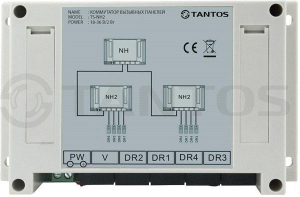 Tantos TS-NH2 — коммутатор вызывных панелей