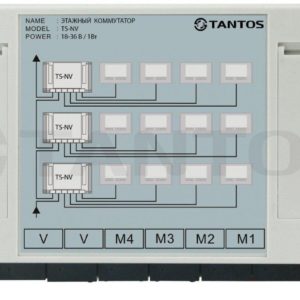Tantos TS-NV — этажный коммутатор на 4 квартиры