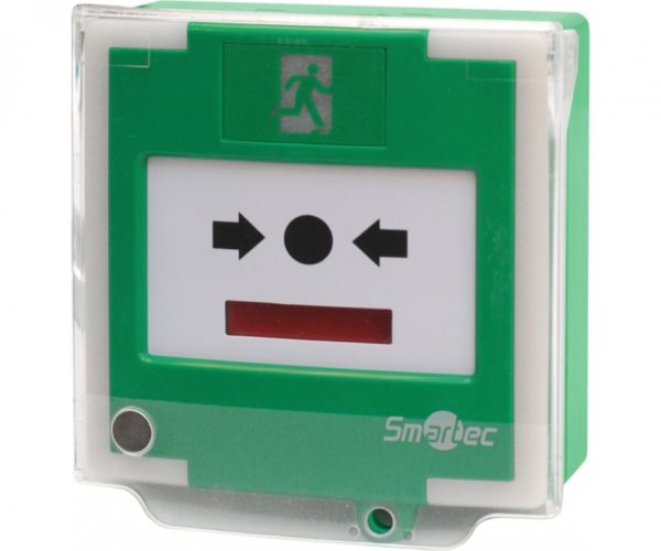 Устройство разблокировки двери с восстанавливаемой кнопкой активации Smartec ST-ER126DMLS-GN