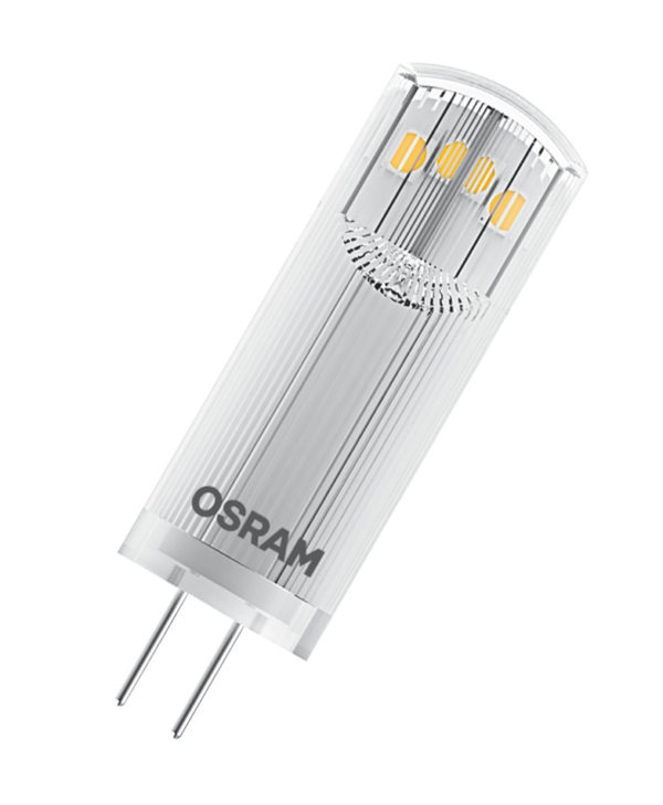 Cветодиодная лампа OSRAM PARATHOM PIN 1,8W (замена 20 Вт), теплый белый свет, G4, 12в
