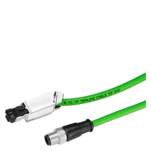 IE CONNECTING CABLE M12-180/IE FC RJ45 PLUG-145; IE FC TRAILING CABLE GP PREASSEMBLED WITH M12 CONNE