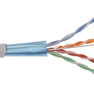 ITK Кабель связи витая пара F/UTP, кат. 5Е, 4 пары 24 AWG,LDPE+кабель питания 2x0,75мм2, черный