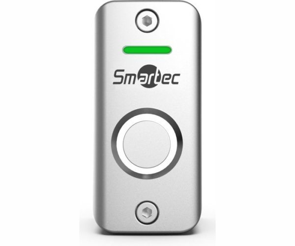 Кнопка металлическая, 2-х цветный СИД индикатор, накладная, НР контакты, размер: 60х29х25 мм Smartec ST-EX012LSM кнопка