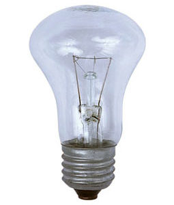 Лампа "гриб" Е27 накаливания прозрачная 40Вт 230В ЛИСМА