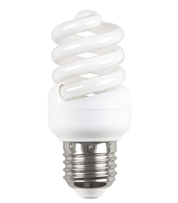 Лампа люминесцентная энергосберегающая Е14 15Вт "миниспираль" тепло-белый ИЭК