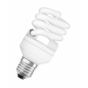 Лампа люминесцентная энергосберегающая Е27 20Вт "спираль" 8000ч. тепло-белый OSRAM
