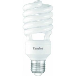 Лампа люминесцентная энергосберегающая Е27 30Вт "спираль" 10000ч. тепло-белый тепл. пуск 230В Camelion