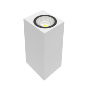 Светодиодный светильник"ВАРТОН" настенный WL-Cube IP54 10W 4000K угол 60° 80х150х65mm белый