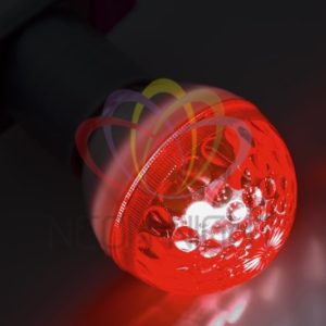 Лампа строб E27, D50mm, красная NEON-NIGHT