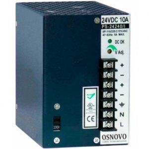 OSNOVO PS-24240/I блок питания 24 В, выходной ток 10А на DIN-рейку