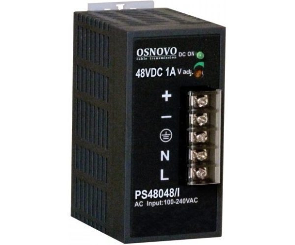 OSNOVO PS-48048/I блок питания 48 В, выходной ток 1А на DIN-рейку