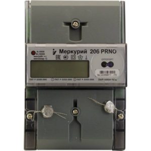 Счетчик электроэнергии  Меркурий 206 PRNO 5(60)А многотарифный ЖКИ