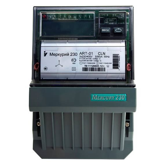 Счетчик электроэнергии  Меркурий 230 ART-03 CLN 5(7,5)А многотарифный ЖКИ