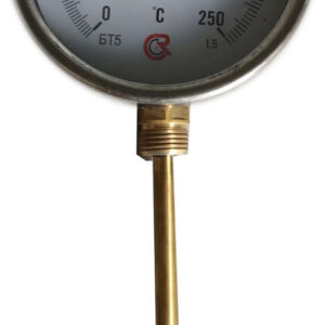 Термометр биметаллический БТ-52.211 (0+250) 150мм,G1/2, 1.5, радиальный, показывающий
