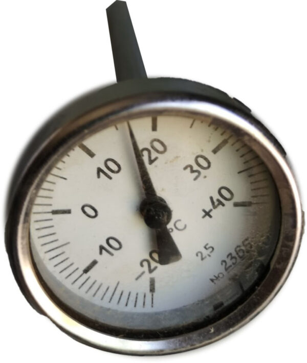 Термометр биметаллический ТБ-1 (-20+40) 250мм, G1/2, 1.5, осевой, показывающий