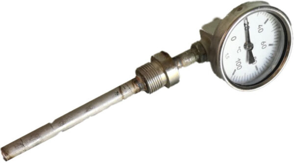 Термометр биметаллический ТБ-1Р (0+100) 100 мм, G1/2, 1.5, радиальный