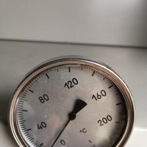 Термометр биметаллический ТБ-2 (0+200) 100мм, 1%, G1/2, осевой, показывающий
