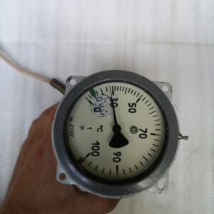 Термометр газовый ТКП-100Эк-М1-УХЛ4 (0+100) 6,5 м электроконтактный манометрический показывающий серый