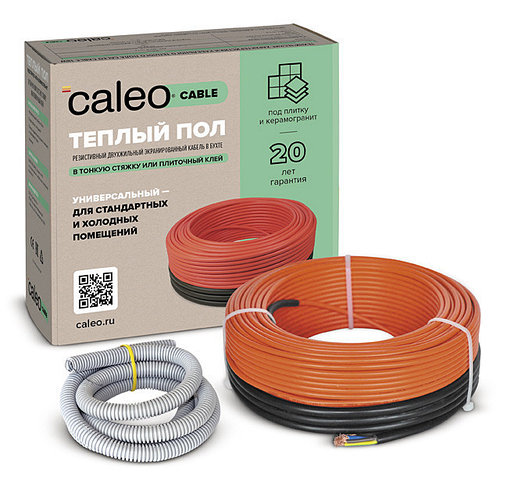 Кабель нагревательный Caleo Cable 18W-10, 130 Вт/м2, 1,4 м2