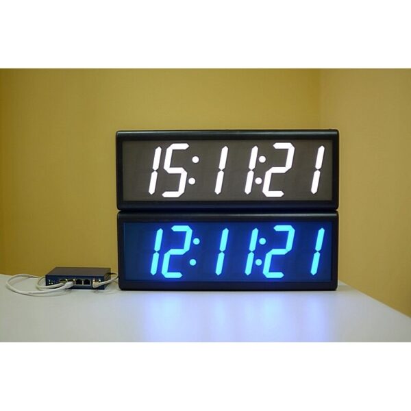 Цифровые часы с высотой знака 100 мм PoE-NTP ЦВС.6.100